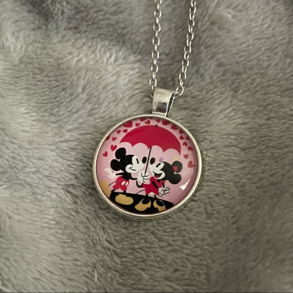 🆕 Disney Rainy Day Mickey & Minnie Mouse Necklace - Picture 6 of 12